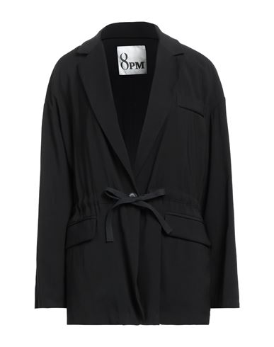 8pm Woman Suit Jacket Black Size M Rayon, Polyester
