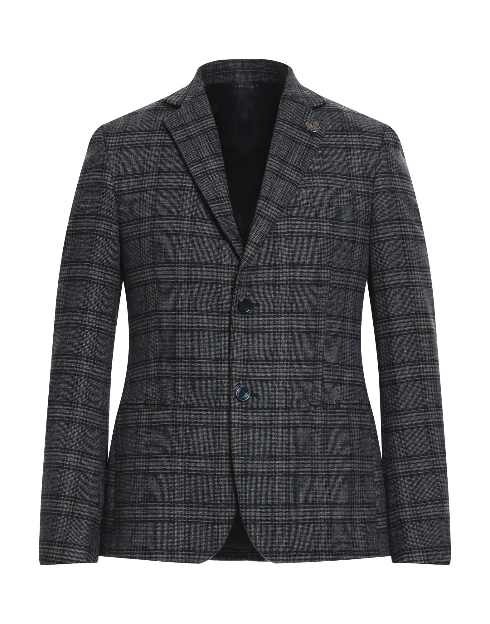 Grey Daniele Alessandrini Suit Jackets In Navy Blue