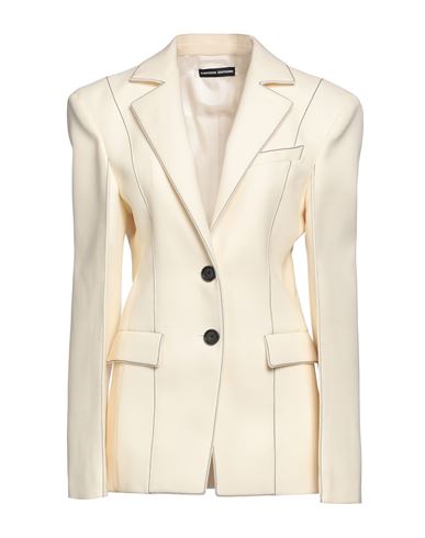 Kwaidan Editions Woman Suit Jacket Cream Size 6 Virgin Wool In Neutral
