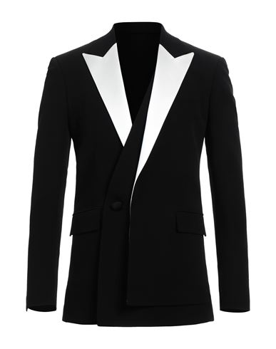 Balmain Man Blazer Black Size 40 Viscose, Polyester, Silk