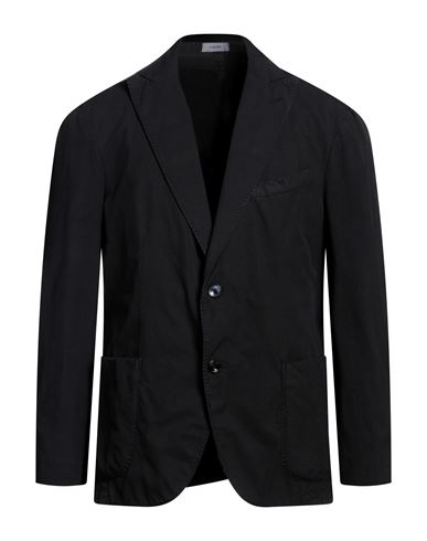 Boglioli Man Blazer Black Size 38 Cotton, Silk
