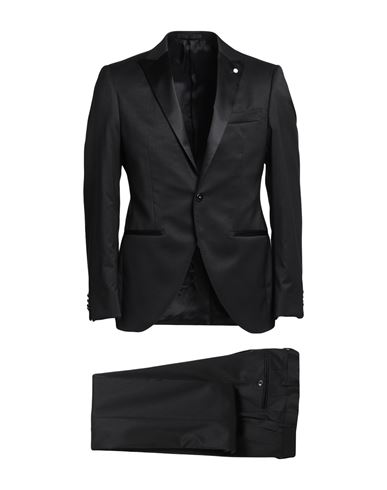 Luigi Bianchi Mantova Man Suit Black Size 42 Wool, Polyester, Polyamide