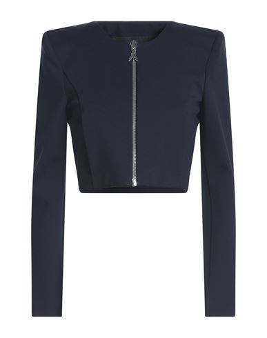 Patrizia Pepe Woman Jacket Navy Size 1 Viscose, Polyamide, Elastane, Polyester In Blue