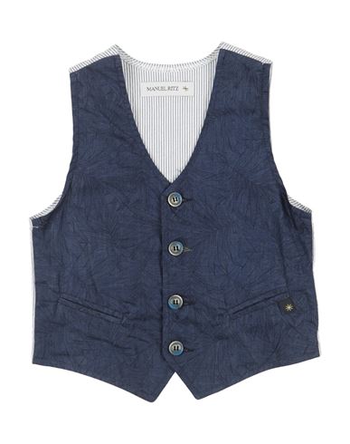 Manuel Ritz Babies'  Toddler Boy Vest Navy Blue Size 3 Cotton