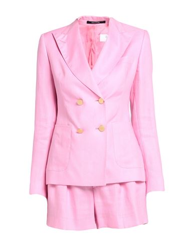 Tagliatore 02-05 Woman Suit Pink Size 4 Linen