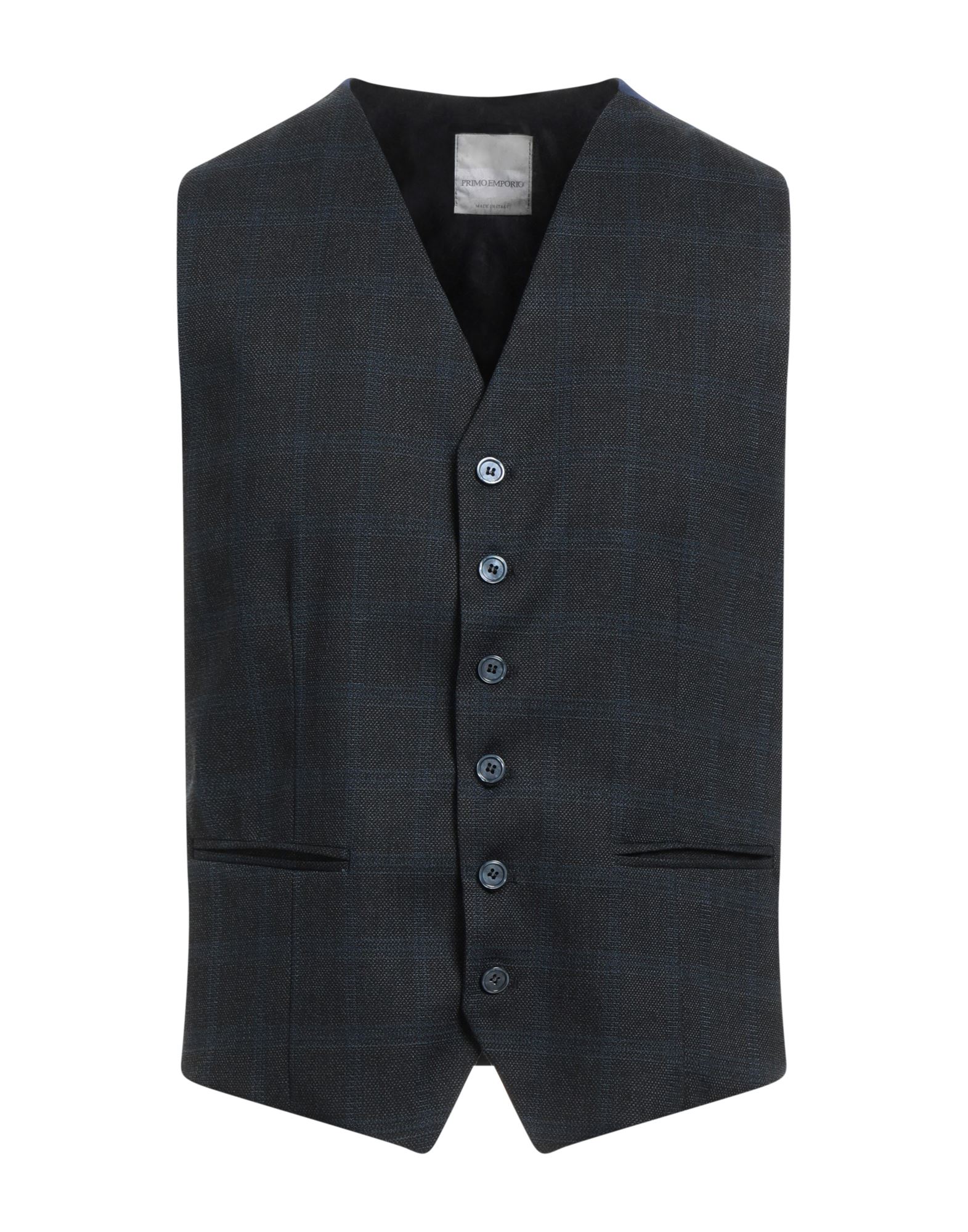 Primo Emporio Man Tailored Vest Midnight Blue Size 36 Polyester, Viscose, Elastane