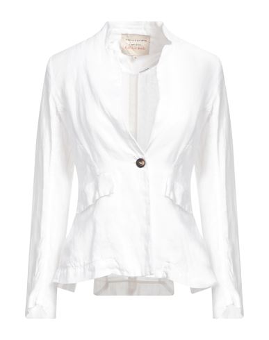Alessia Santi Woman Suit Jacket White Size 2 Linen