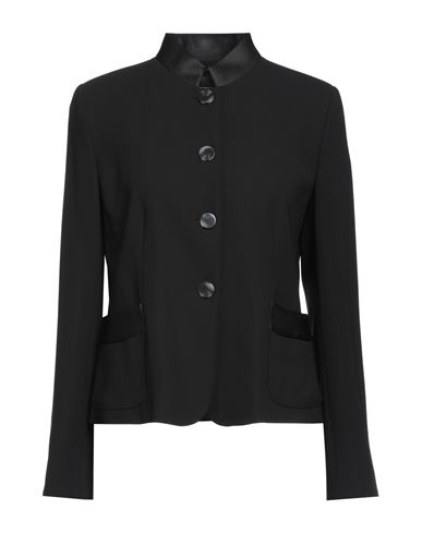 Emporio Armani Woman Suit Jacket Black Size 10 Polyester