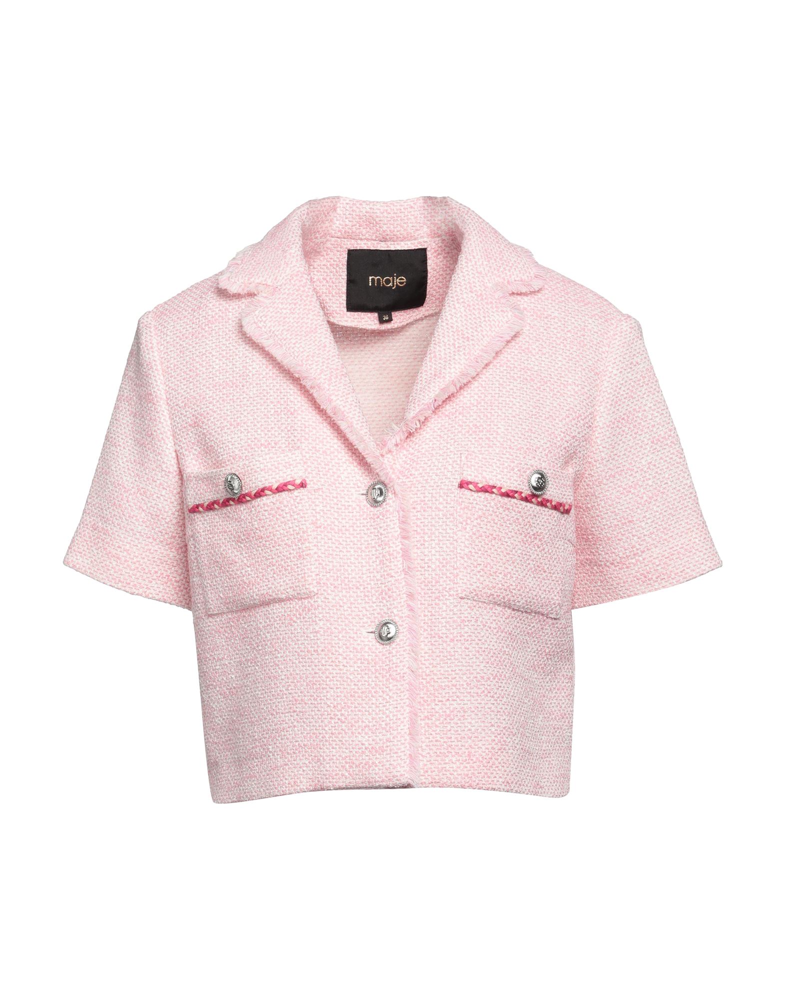 Maje Suit Jackets In Pink