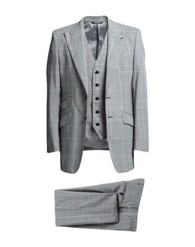 Dolce & Gabbana Man Suit Grey Size 38 Virgin Wool, Polyester, Elastane