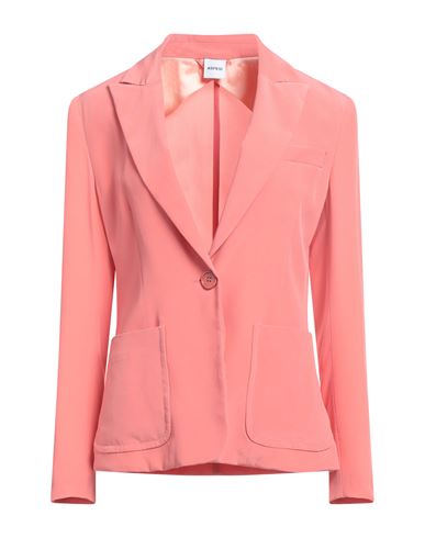 Aspesi Woman Suit Jacket Coral Size 2 Silk In Red