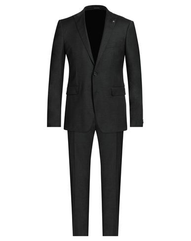 Tagliatore Man Suit Lead Size 40 Virgin Wool, Viscose, Elastane In Grey