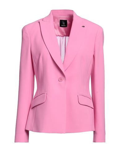 Hanita Woman Suit Jacket Pink Size 10 Polyester, Elastane