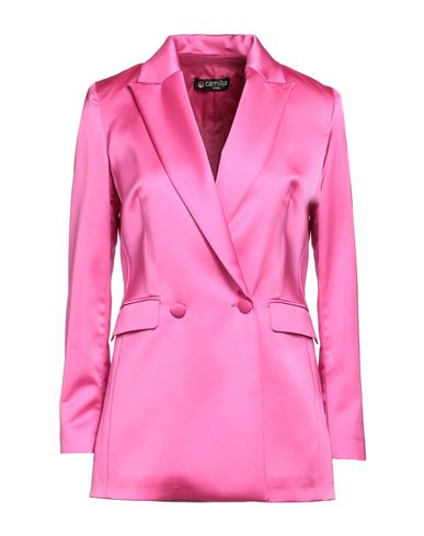 Camilla  Milano Camilla Milano Woman Blazer Fuchsia Size 6 Polyester, Elastane In Pink