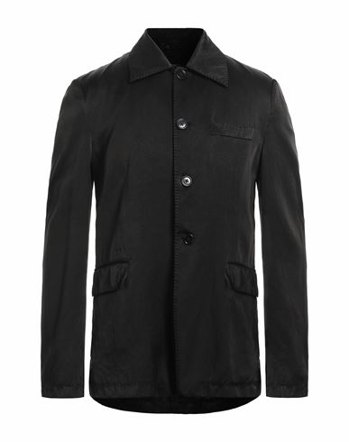 Dries Van Noten Man Suit Jacket Black Size 40 Cupro, Cotton