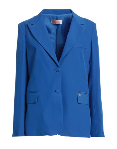 Animagemella Woman Suit Jacket Azure Size 8 Polyester, Elastane In Blue