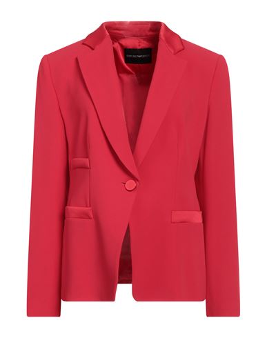Emporio Armani Woman Blazer Red Size 2 Acetate, Viscose