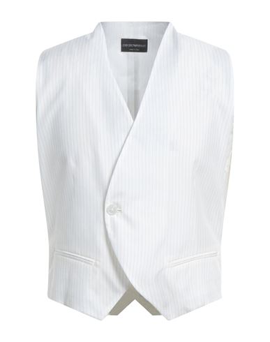 Emporio Armani Man Vest White Size 34 Cupro