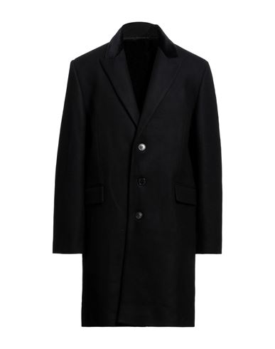 Zadig & Voltaire Man Coat Black Size 44 Wool, Polyamide, Cotton, Viscose