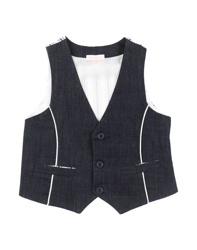 Byblos Babies'  Toddler Boy Tailored Vest Blue Size 6 Cotton, Elastane