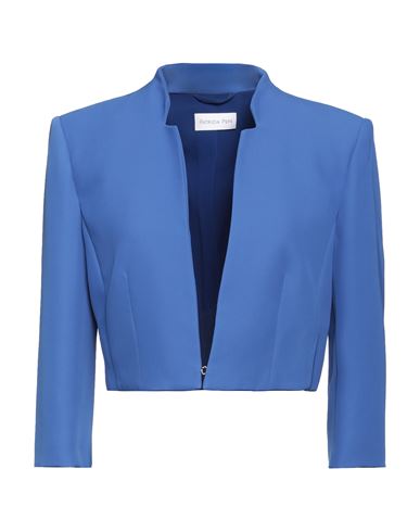 Patrizia Pepe Woman Blazer Bright Blue Size 8 Polyester, Elastane