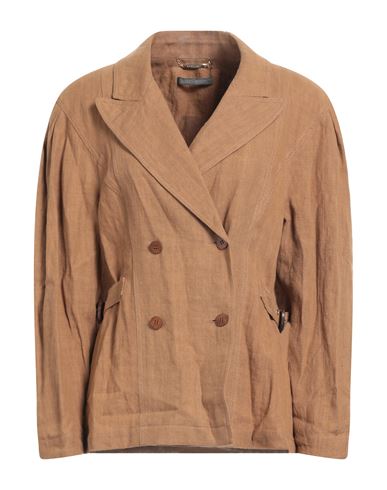 Alberta Ferretti Woman Suit Jacket Brown Size 2 Linen
