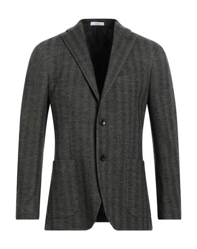 Boglioli Man Blazer Lead Size 38 Cotton, Virgin Wool In Grey
