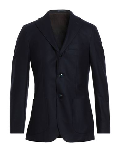Barba Napoli Man Blazer Midnight Blue Size 42 Virgin Wool In Blue