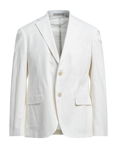 Cc Collection Corneliani Man Blazer White Size 40 Cotton, Polyamide, Elastane