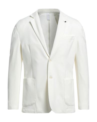 Paul Miranda Man Suit Jacket White Size 40 Viscose, Nylon, Elastane