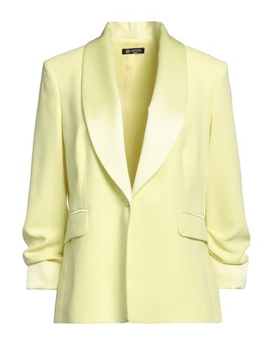 Camilla  Milano Camilla Milano Woman Suit Jacket Light Yellow Size 10 Polyester