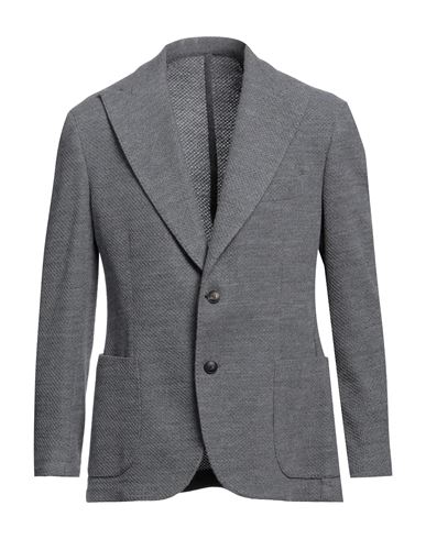 Barba Napoli Man Suit Jacket Grey Size 42 Wool