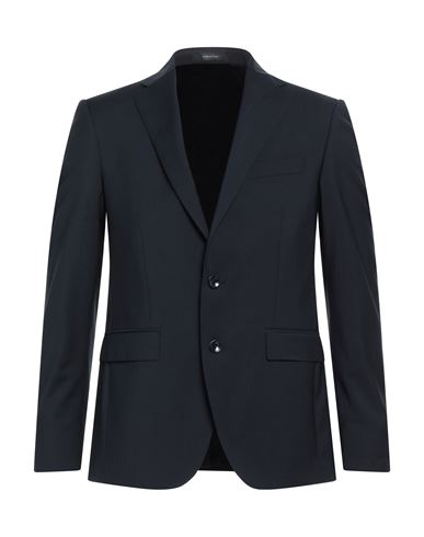 Angelo Nardelli Man Suit Jacket Midnight Blue Size 40 Virgin Wool