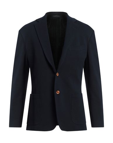 Sartorio Man Suit Jacket Midnight Blue Size 40 Cotton, Polyamide