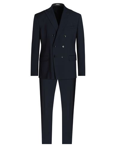Shop Takeshy Kurosawa Man Suit Midnight Blue Size 44 Polyester, Rayon, Elastane