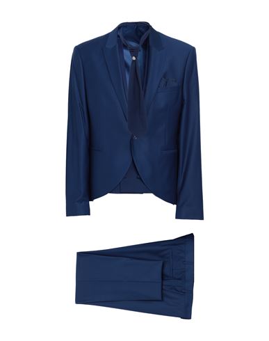 Musani Man Suit Blue Size 50 Polyester, Viscose