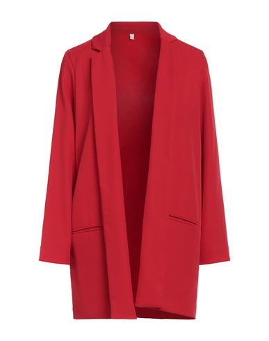 Ottod'ame Woman Blazer Red Size 6 Polyester, Elastane