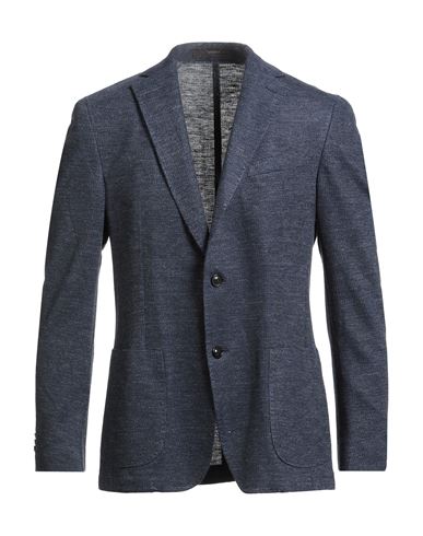 Windsor . Man Blazer Navy Size 44 Linen, Cotton