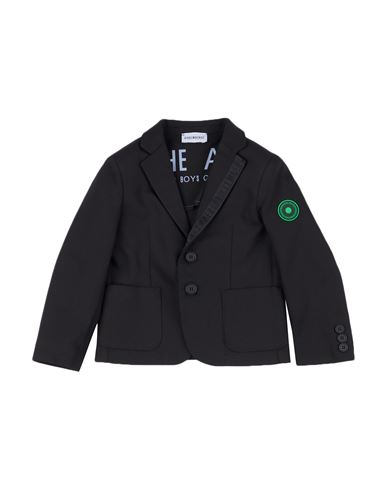 Bikkembergs Babies'  Toddler Boy Blazer Black Size 4 Cotton, Polyester, Elastane