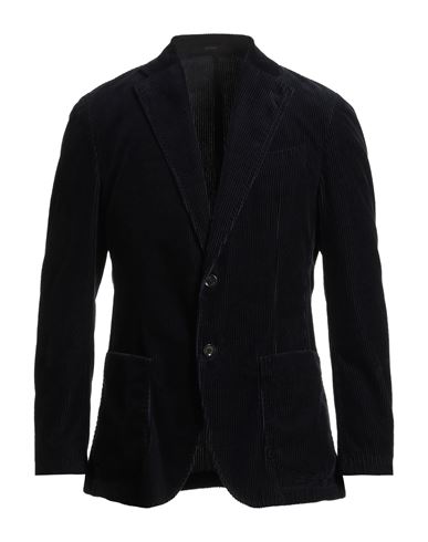 Windsor . Man Blazer Midnight Blue Size 38 Cotton In Black