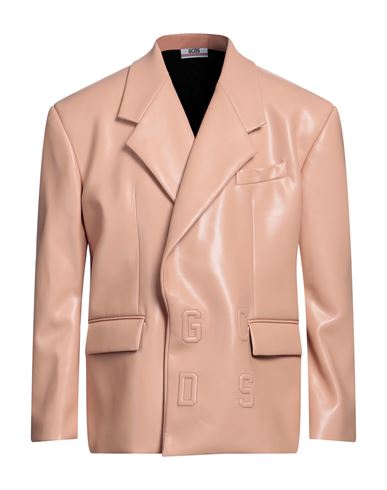 Shop Gcds Man Blazer Blush Size 46 Polyurethane, Polyester In Pink