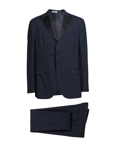 Boglioli Man Suit Midnight Blue Size 42 Virgin Wool