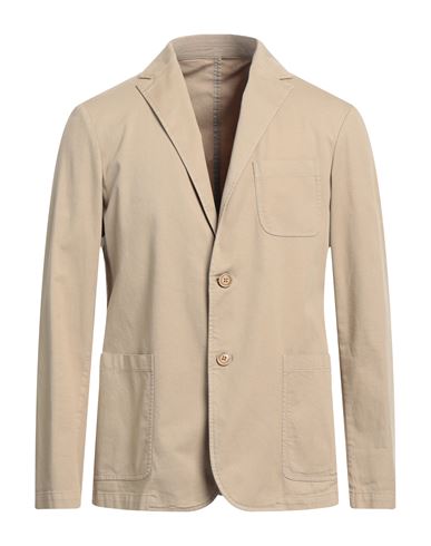Altea Man Suit Jacket Sand Size 40 Cotton In Beige