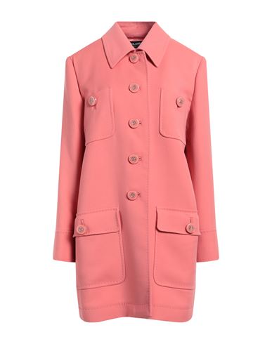 Dolce & Gabbana Woman Overcoat Salmon Pink Size 8 Virgin Wool