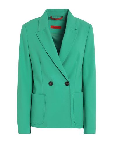 Max & Co . Woman Blazer Green Size 10 Polyester, Viscose, Elastane
