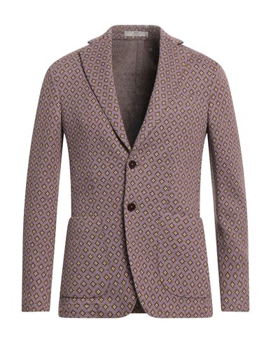Cc Collection Corneliani Man Blazer Light Purple Size 40 Cotton, Virgin Wool
