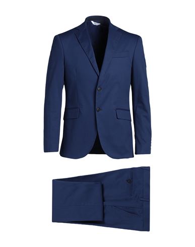 Bottega Martinese Man Suit Midnight Blue Size 38 Virgin Wool