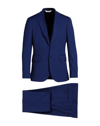 Bottega Martinese Man Suit Blue Size 38 Wool