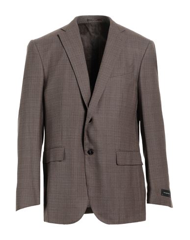 Zegna Man Suit Jacket Brown Size 48 Wool