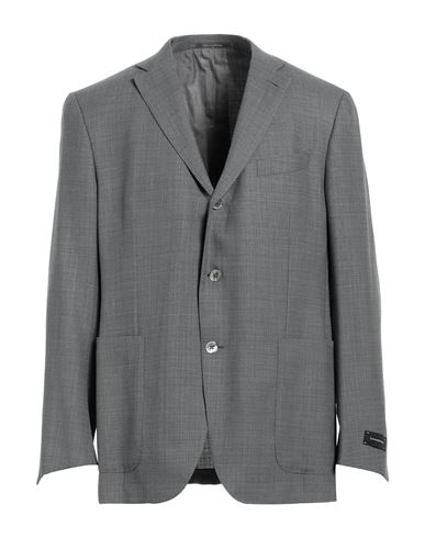 Zegna Man Suit Jacket Grey Size 46 Wool